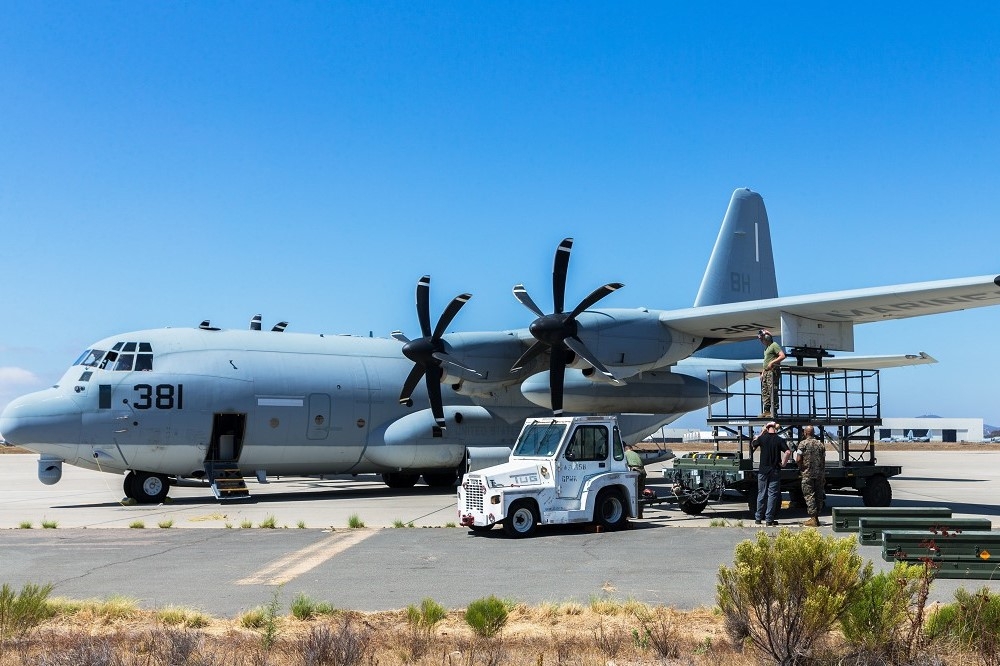 KC-130J加油機未來將搖身一變成為俗稱「載彈卡車」的武庫機，執行對地密接支援任務。（取自DVIDS）