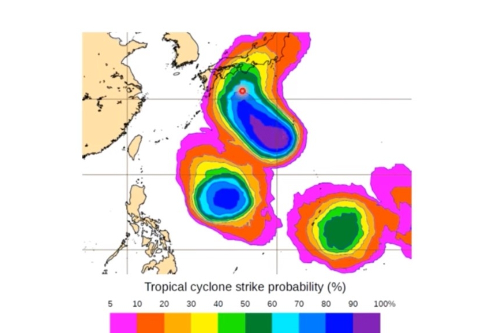 氣象專家賈新興表示，22或23日恐有颱風形成。（取自賈新興YouTube）