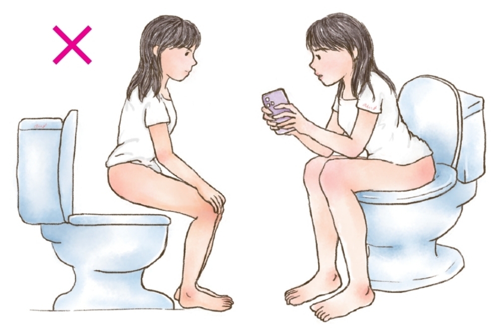 別再半蹲尿尿！坐馬桶長期姿勢錯誤可能導致排尿困難、尿床等相關疾病