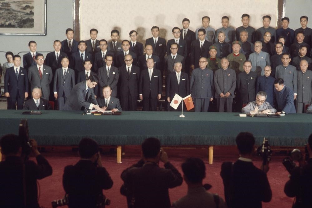 中國主張，日本對中華人民共和國的「政府承認」應回溯自1949年10月1日起算。（美聯社）
