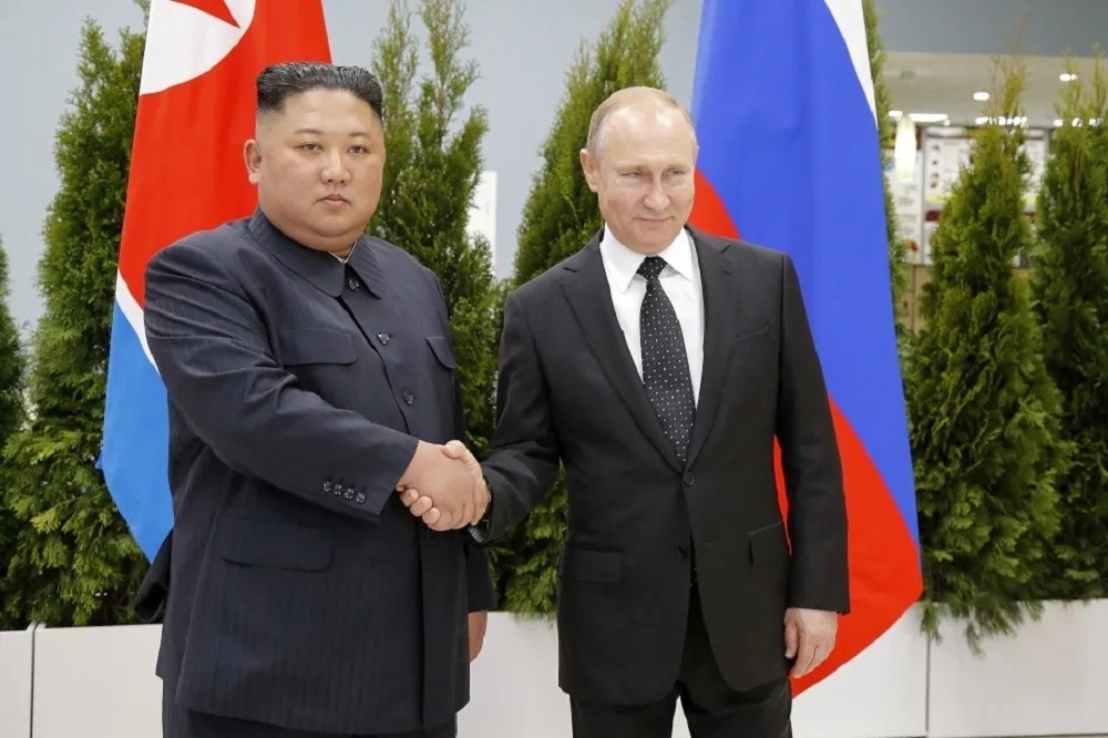 北韓與俄羅斯的關係是以2000年2月9日簽訂的《朝俄友好善鄰協助條約》為基礎。（2019資料照片／美聯社）