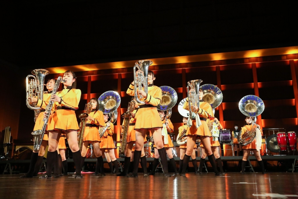 有「橘色惡魔」之稱的日本京都橘高校吹奏部，將在國慶演出登場。（取自爆廢公社公開版）