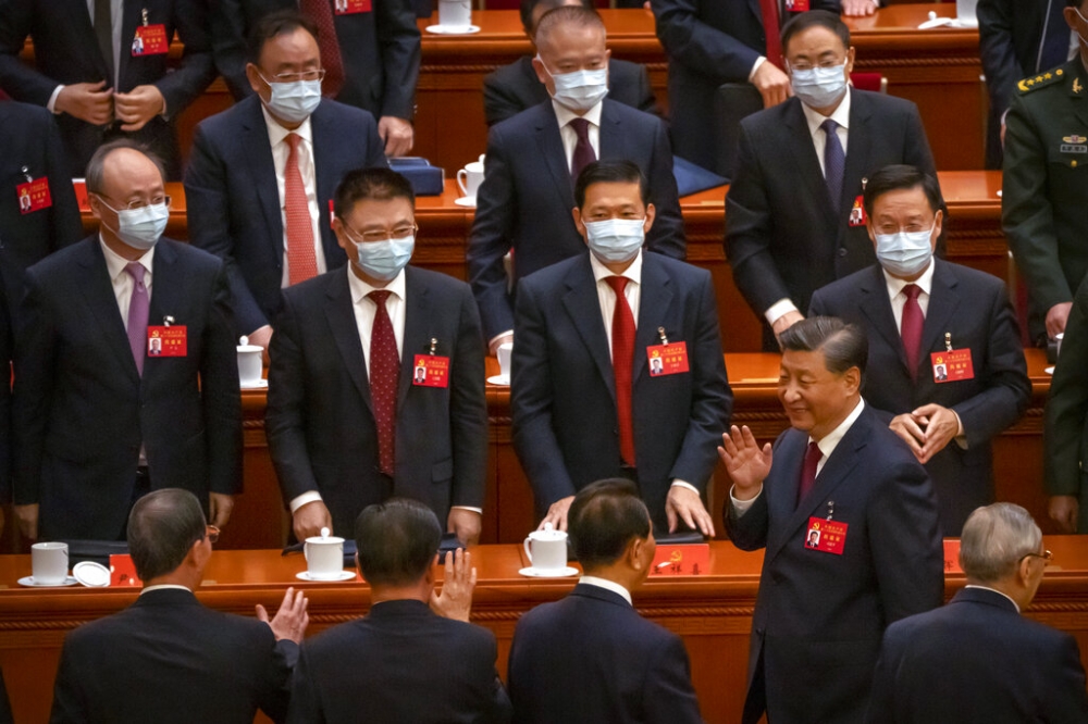 中共20大16日在北京舉行，國民黨發函祝賀。（美聯社）