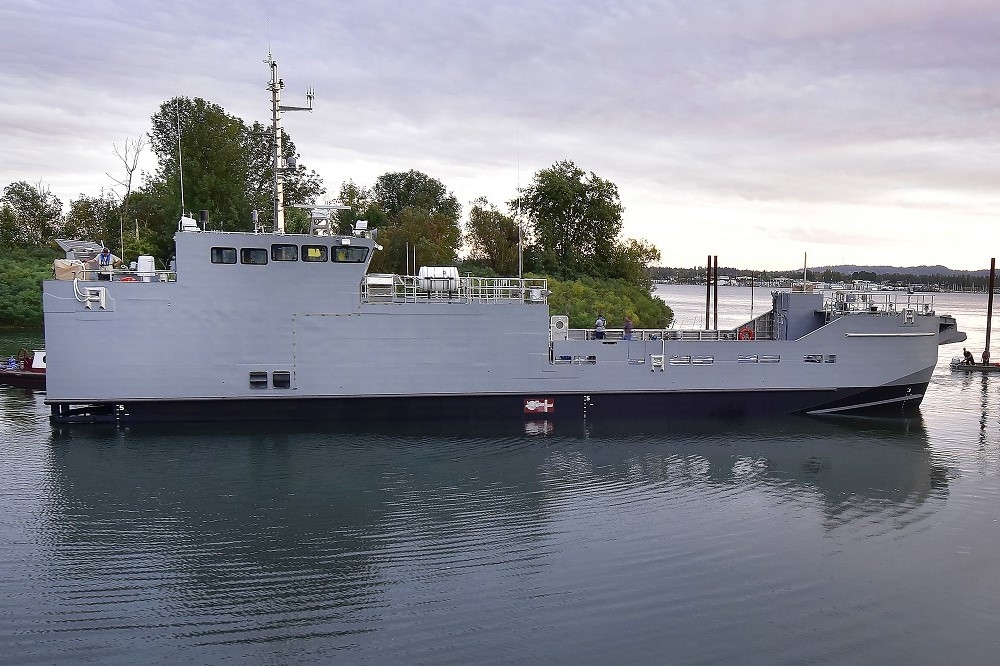首艘美国陆军MSV（L）原型舰已下水，最快2024年正式成军服役。（取自美国陆军）(photo:UpMedia)