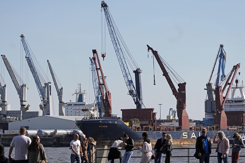 德国总理萧兹拟同意中远集团入股汉堡港。（美联社）(photo:UpMedia)