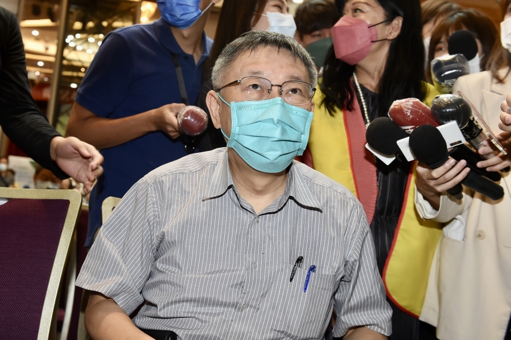 台北市長柯文哲26日接受網路節目專訪時，對於「水門事件」認錯，坦言自己真的太沒同理心。（資料照片／張哲偉攝）