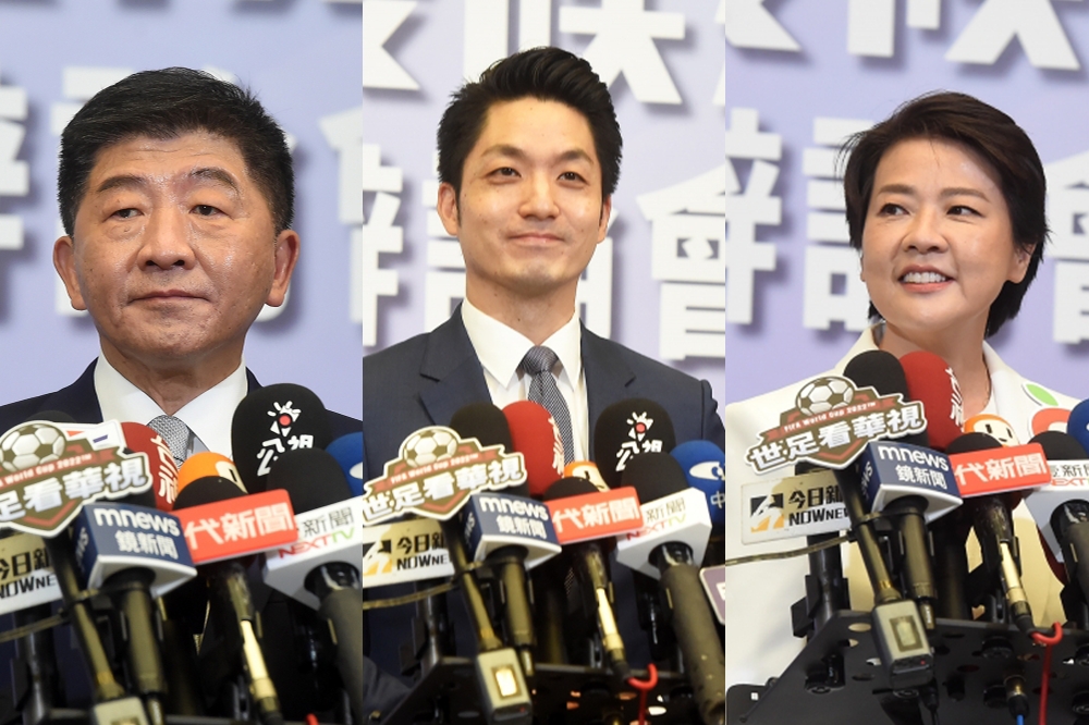 台北市長候選人辯論會後民調出爐，蔣萬安表現較佳、領先。（合成畫面／張哲偉攝）