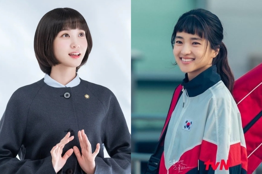 朴恩斌（左圖）與金泰梨（右圖）分別以《非常律師禹英禑》與《二十五，二十一》的出色表現，被韓國娛樂圈專業人士票選為2022年最佳韓劇女演員的冠、亞軍。（取自tvN、ENA）