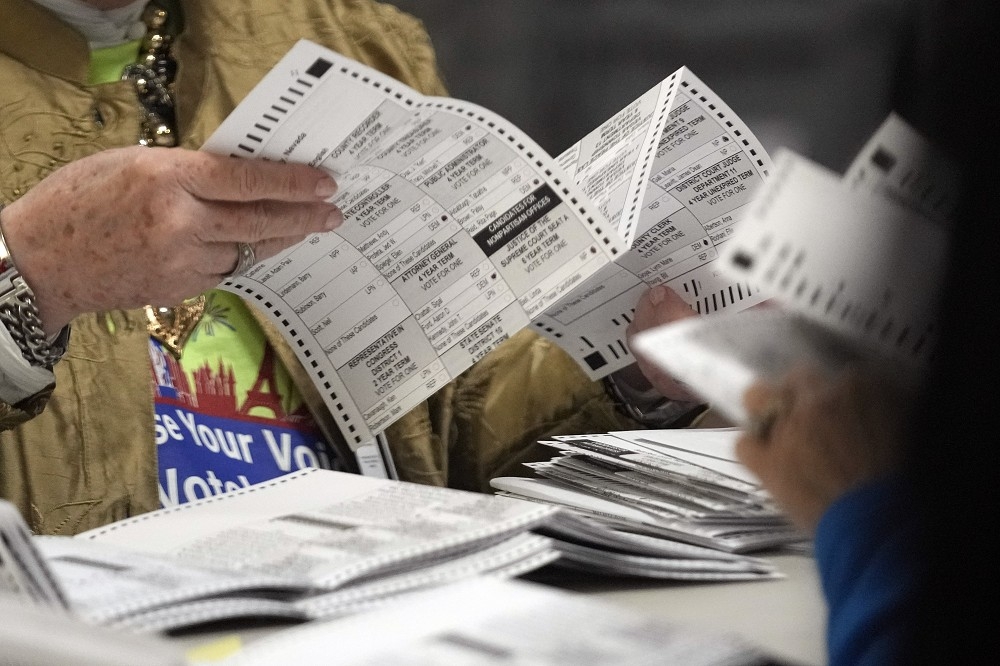 美参院选举两党持续拉锯，关键之一的内华达州仍有部分邮寄选票尚未开出。（美联社）(photo:UpMedia)