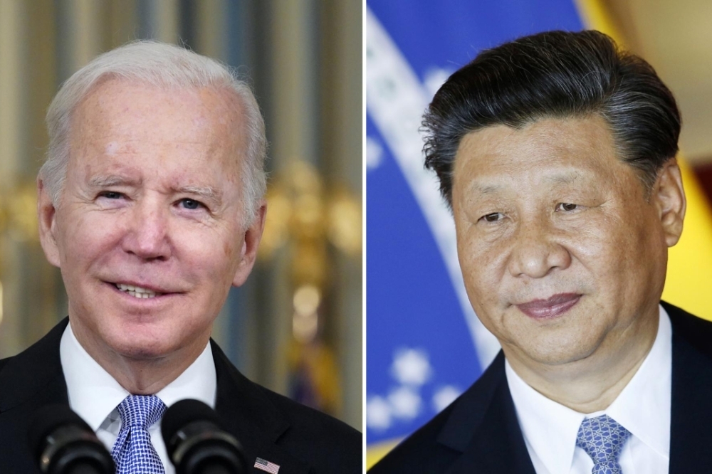 美國總統拜登與中國國家主席習近平將舉行首度雙邊會談，期以穩定美中關係。（合成畫面／美聯社）