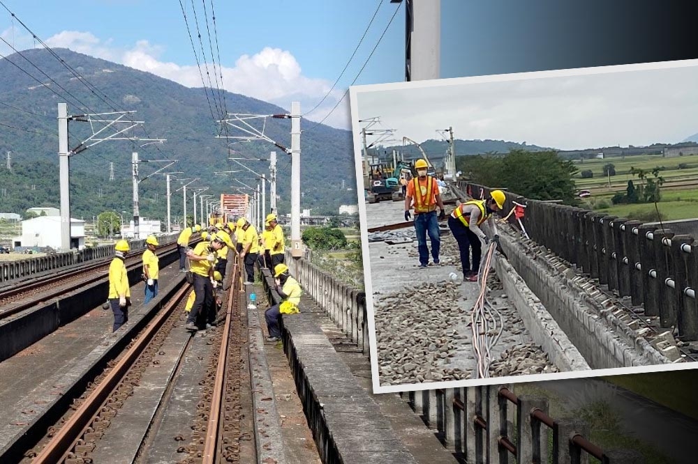 台鐵局（21）日表示，台鐵花東線經搶修，預計提前於12月28日恢復通車。（合成畫面／台鐵局提供）