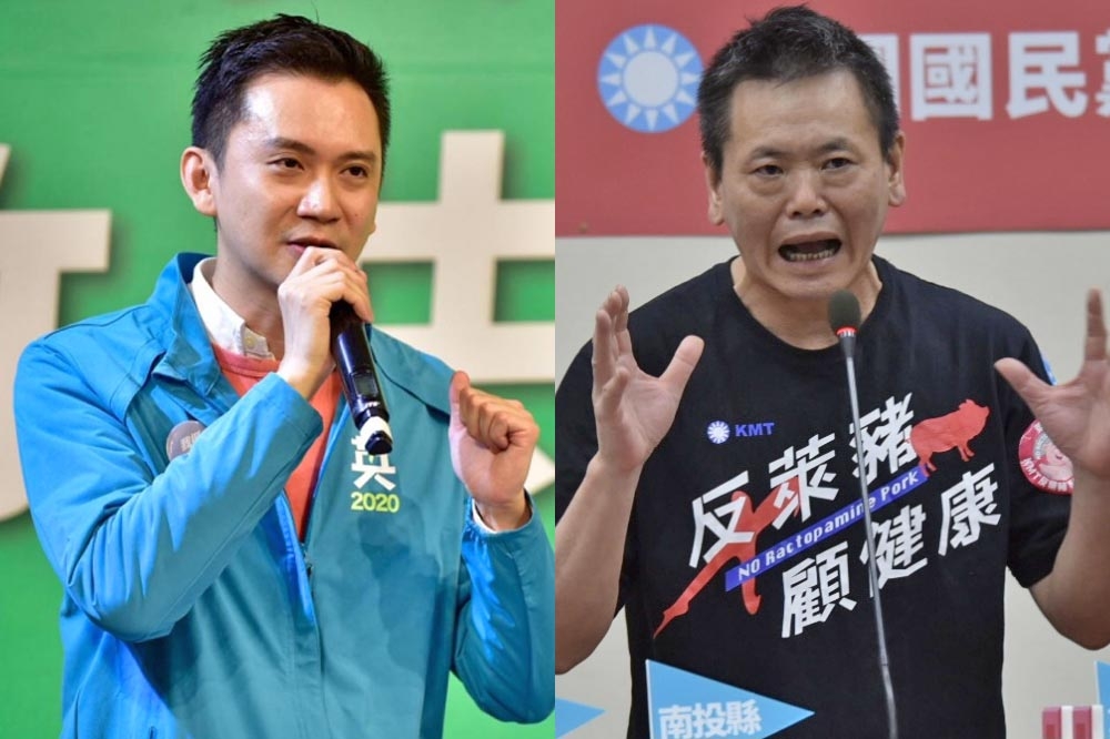 林為洲（右）帶職參選竹北市長，最終敗給民進黨鄭朝方。（合成照片）