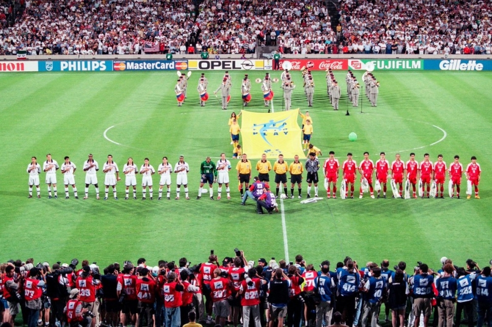 1998年法國世界盃美伊大戰，受到過度關注及政治壓力。（取自推特）