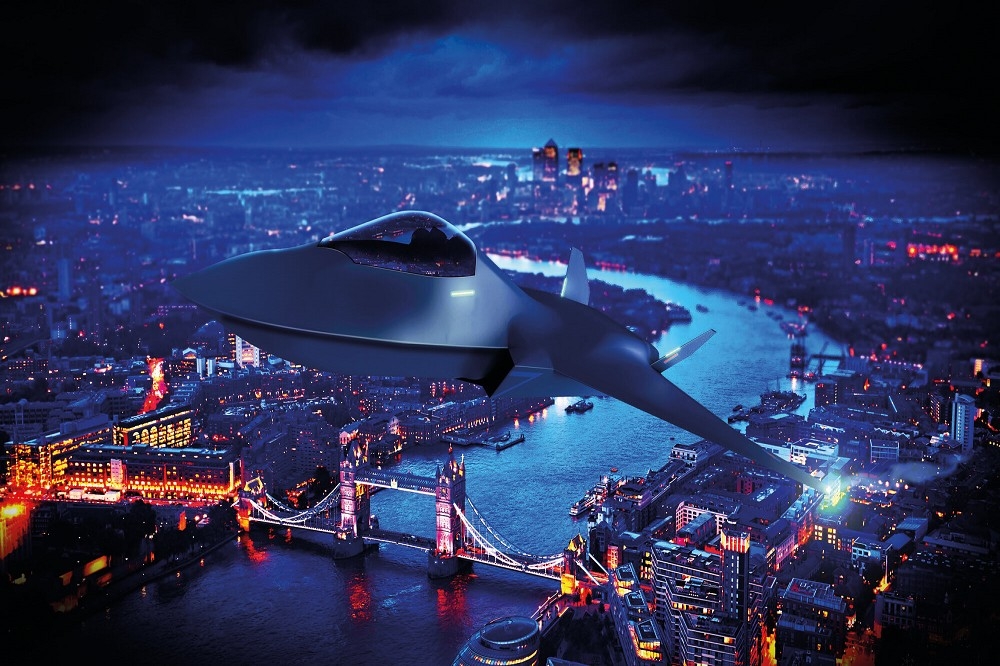 英、義、日三國發表聯合聲明，正式啟動新一代戰機研發計畫，圖為英國「暴風」戰機想像圖。（取自英國皇家空軍網站）