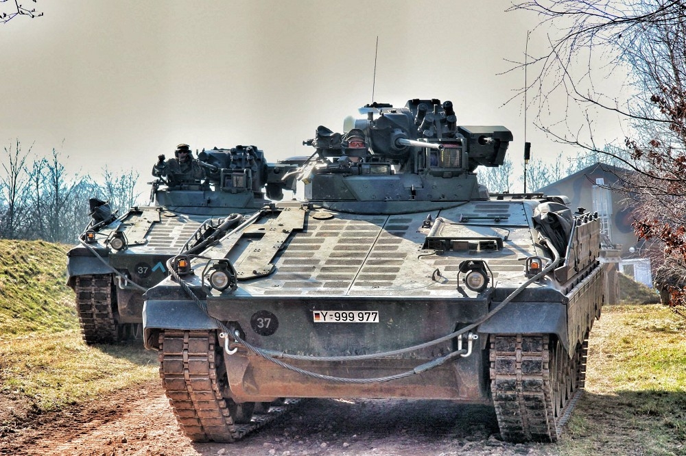 德軍機械化部隊目前已換裝「美洲山獅」（Puma）步兵戰車，但仍有部分「貂鼠」現役。（取自德國聯邦國防軍）