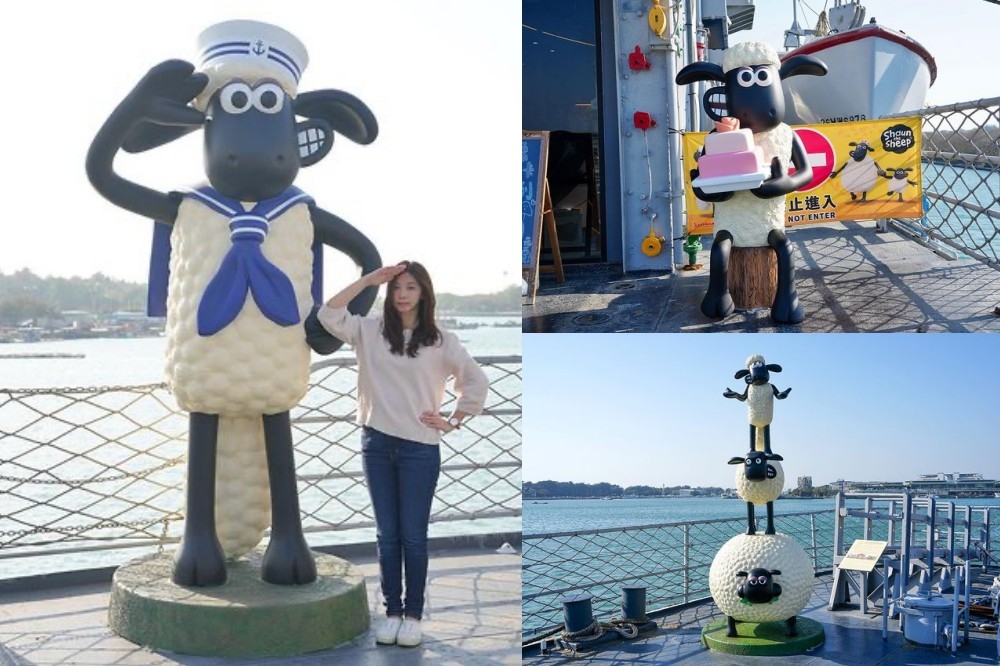 台南安平德陽艦園區帶來「笑笑羊的海上派對」特展（Instagram@beckhamhong66 授權）