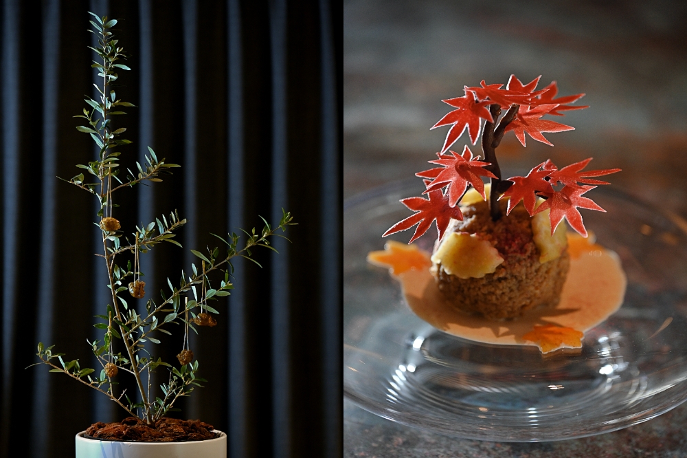 過往只能在米其林餐廳裡品嘗到平塚牧人的甜點，如今在「akeruE Dessert」就能感受到最完整的創作甜點套餐體驗。（李俊賢提供）