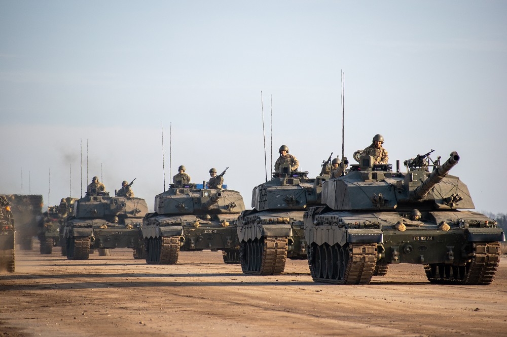 英國宣布向烏克蘭提供14輛「挑戰者2型」主戰車，強化烏軍地面打擊能力。（取自英國國防部網站）