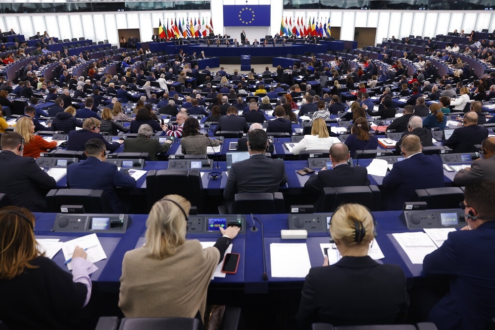 歐洲議會17日在法國史特拉斯堡開會。（資料照片／美聯社）
