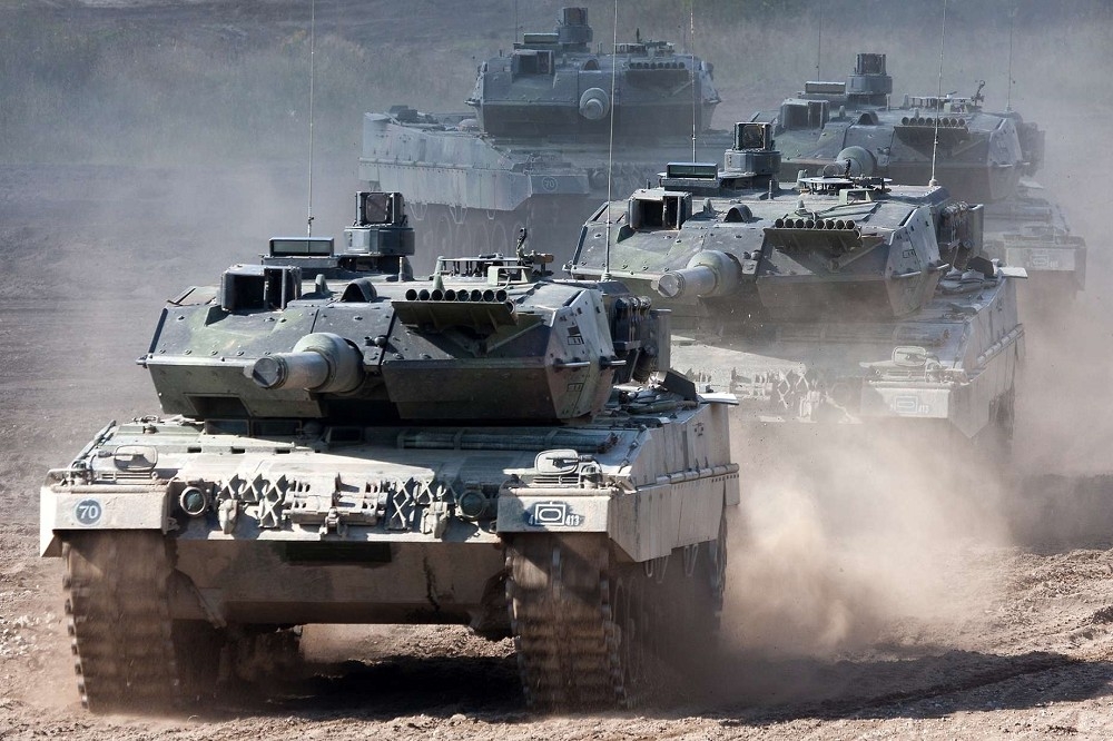 德國對於向烏克蘭提供豹2戰車的態度，似乎已有所轉變，圖為德軍該型戰車進行演訓。（取自德國國防軍網站）