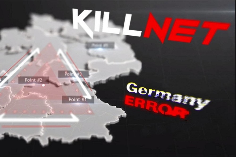俄羅斯駭客組織「Killnet」號召行動，對德國網站發動網攻襲擊。（取自推特）