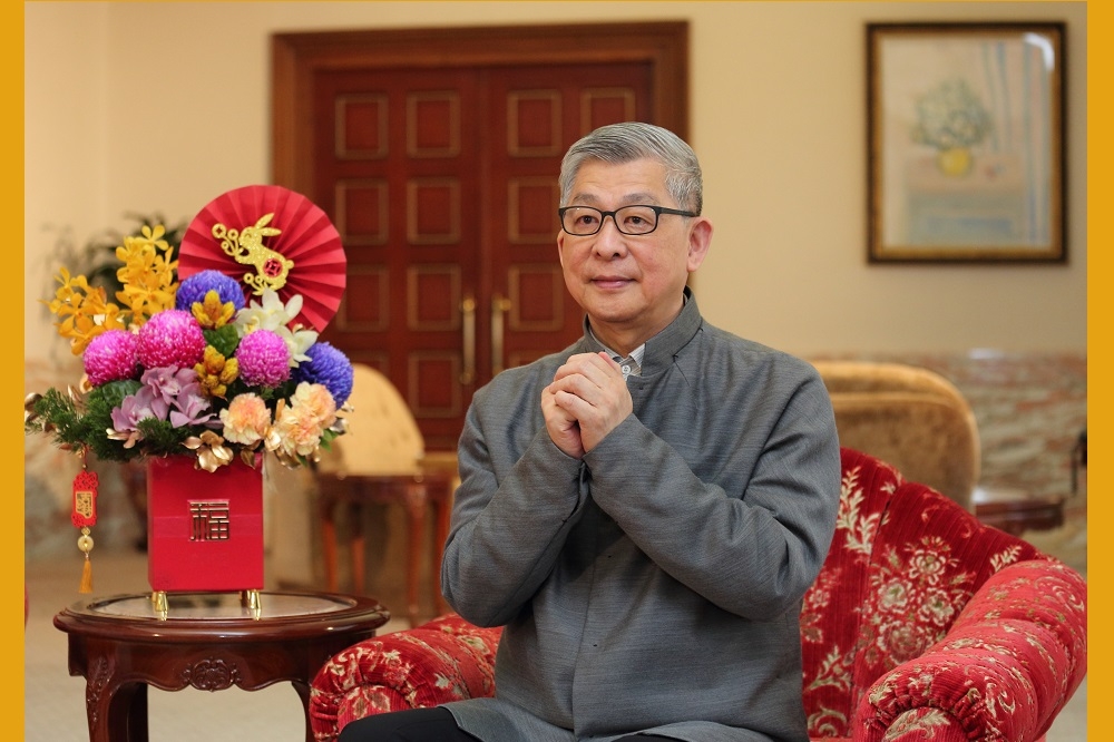 國泰金董座蔡宏圖新春勉勵同仁創造永續價值。（國泰金控提供）