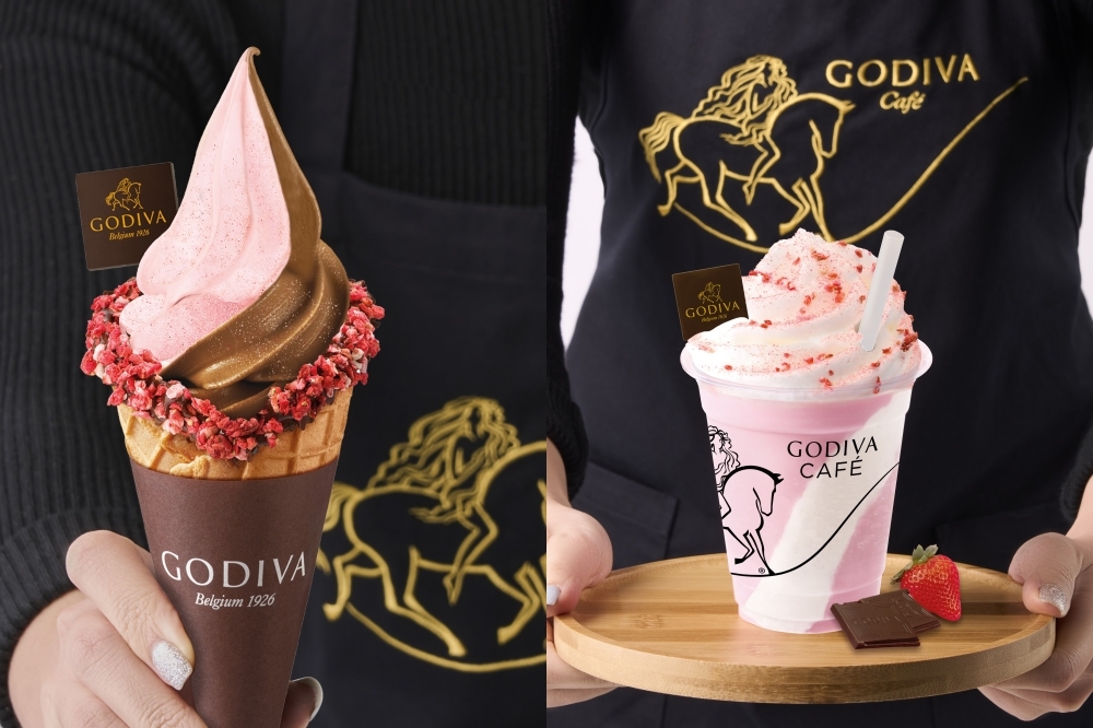 GODIVA 草莓巧克力霜淇淋、草莓奶昔限量販售　全家草莓霜淇淋完售改吃這款
