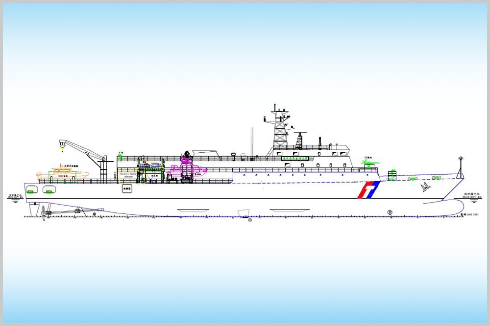 海巡署編列129億3409萬4千元新造6艘高緯度遠洋巡護船案，日前公開閱覽全案的建造規範，採統包案由國內船廠競標。（海巡署提供）