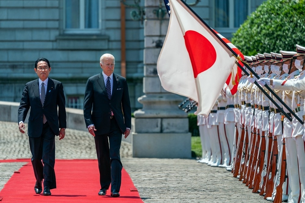 日本若成為第一島鏈上最具有戰略價值的國家，不僅將對周邊強權產生嚇阻作用，亦可維護區域的和平穩定。（圖片取自美國白宮FB）