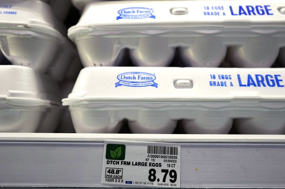 全球蛋荒，美國的走私雞蛋案數量也激增近4倍。（美聯社）