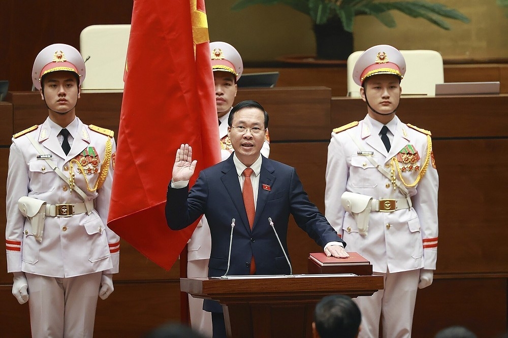 武文賞獲得國會通過，成為新任越南國家主席。（美聯社）