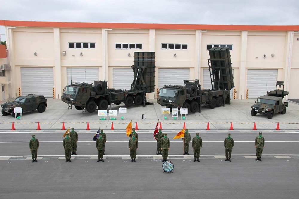 日本陸上自衛隊石垣駐屯地將於本月16日正式啟用。圖為2020年宮古駐屯地啟用儀式。（取自陸上自衛隊）