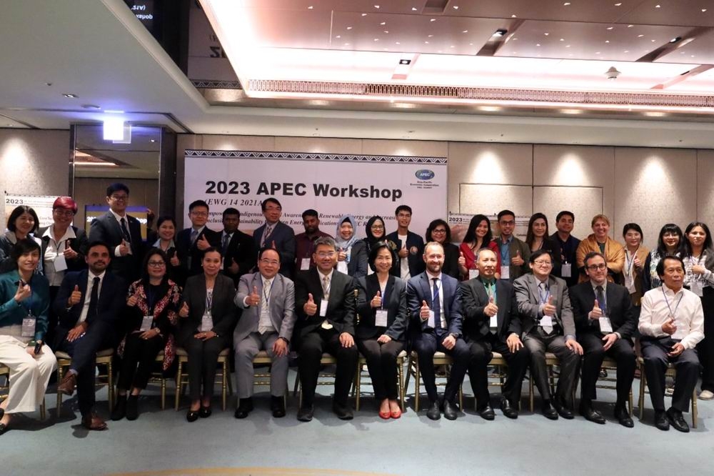 疫後首場大型國際APEC實體研討會共有十餘國學者專家專程來台與會。（楊文琳攝）