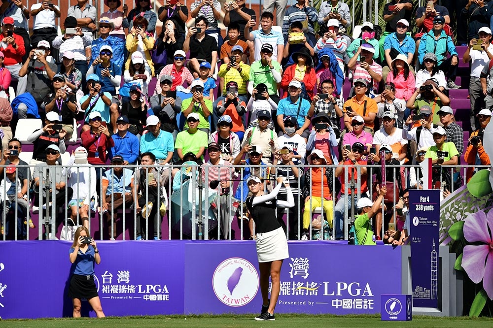 裙襬搖搖LPGA台灣賽事今宣布停辦。圖為2019年賽事。（取自裙襬搖搖臉書粉專）