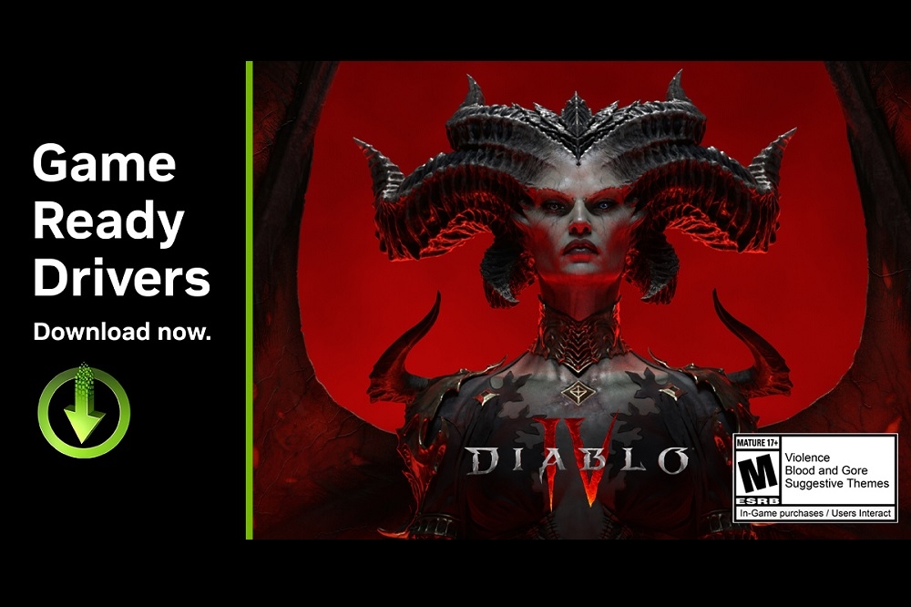 NVIDIA發布專為《暗黑破壞神IV（Diablo IV）》公測版打造的 Game Ready驅動程式。(NVIDIA提供)