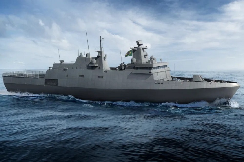 巴西海軍新型塔曼德級巡防艦採用德國MEKO A-100設計，預定建造4艘。（取自TKMS海事系統公司）