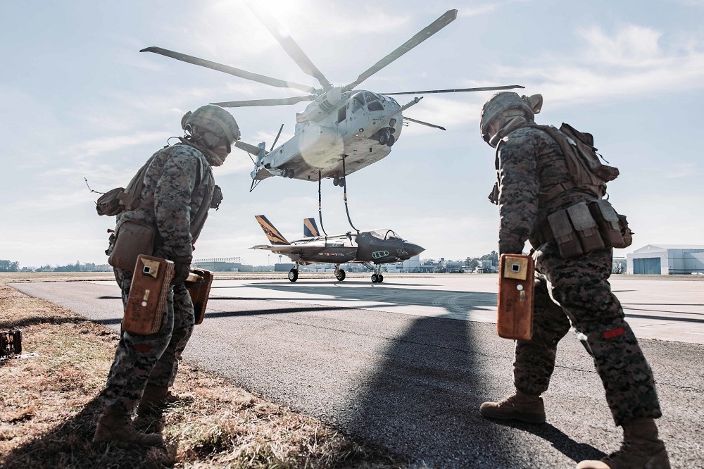 美國陸戰隊CH-53K重型運輸直升機，可望在2025年開始進行部署任務。（取自美國陸戰隊網站）