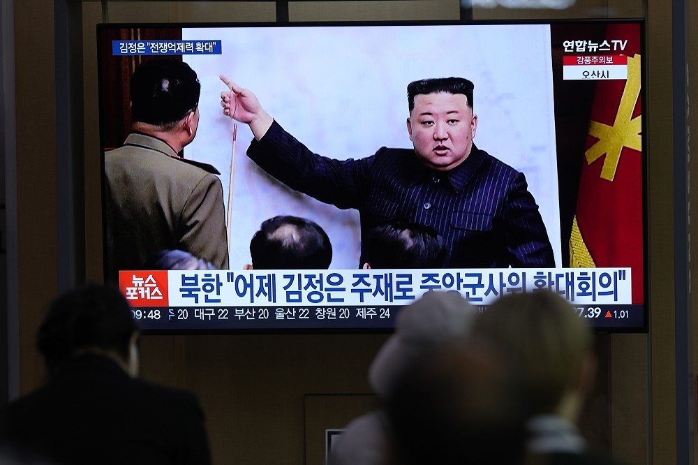 北韓又射飛彈，今年第9次。（美聯社）
