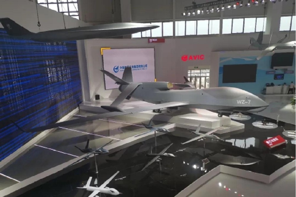 高空無人偵察機無偵-7被稱為中國版「全球鷹」，又來擾台。（取自新華網）