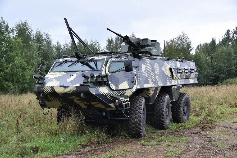 芬蘭派翠亞集團研製的6X6輪型甲車，將成為包括德國在內等4國新一代通用裝甲載具。（取自Patria集團網站）