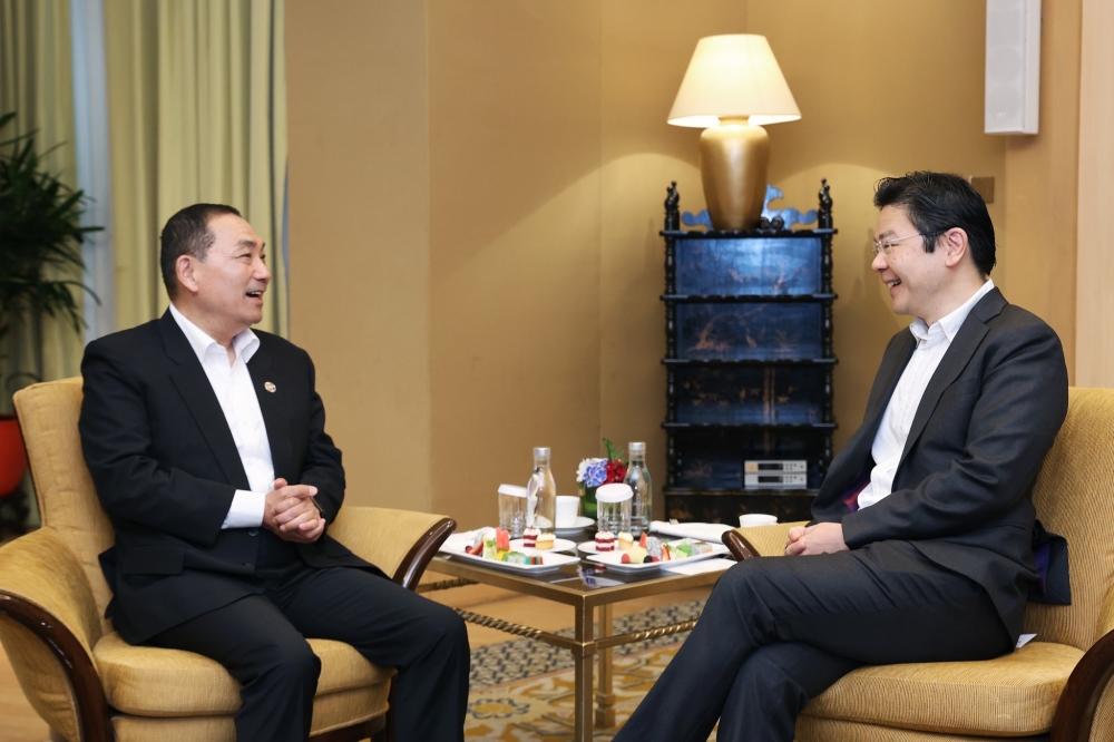 新加坡副總理黃循財臉書發文表示，自己與侯友宜聊得很開心。（取自Lawrence Wong臉書）