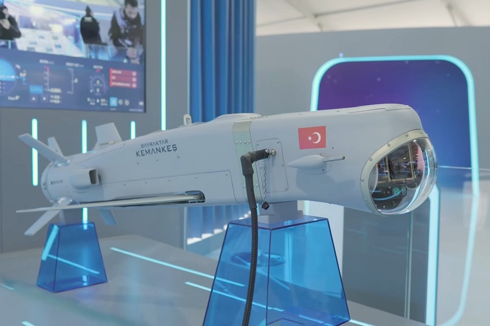 土耳其拜卡科技公司，推出無人機專用的Kemankes巡弋飛彈，提升無人載具的打擊能力。（取自拜卡公司網站）