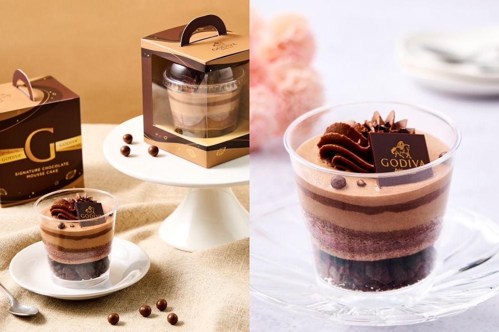 GODIVA 醇黑巧克力慕斯蛋糕台灣獨家販售（GODIVA 提供）