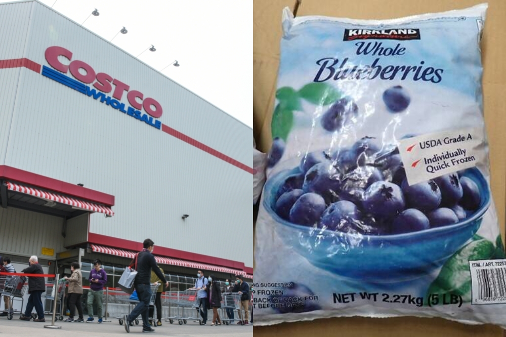 好市多販售的冷凍藍莓也遭A肝病毒污染。（合成畫面／資料照、食藥署提供）