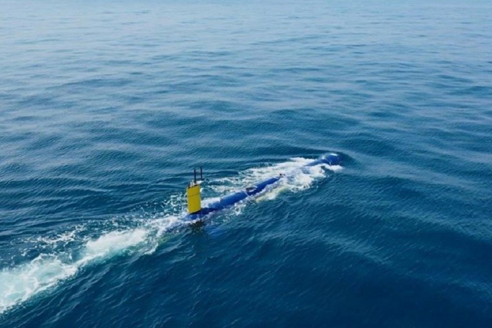 以色列航太工業推出最新型無人潛艇「藍鯨」（BlueWhale）。（取自IAI公司官網）