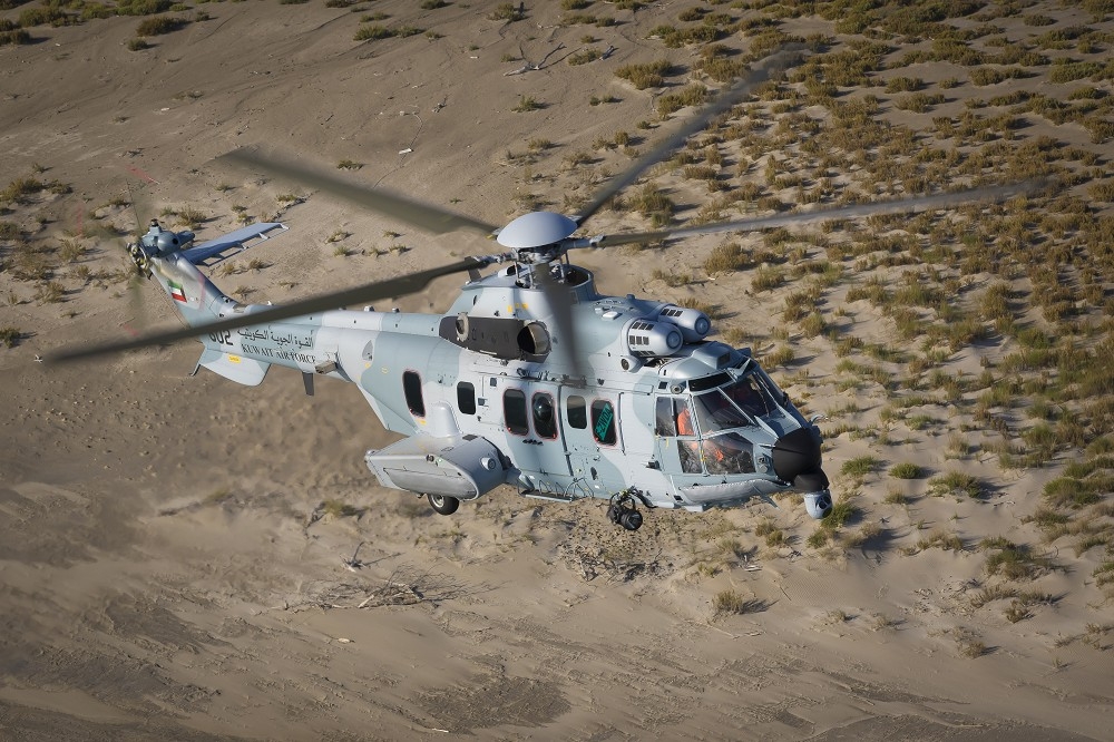 阿聯證實基於操作與維護成本考量，取消向法國購買H255M直升機訂單，圖為科威特空軍同型機種。（取自空巴集團網站）