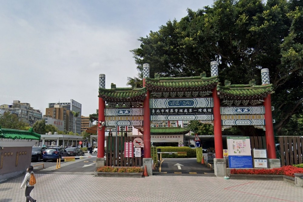 「弟哥」張建英昨天深夜病逝，靈堂將設在台北市第一殯儀館旁。（擷取自Google Maps）
