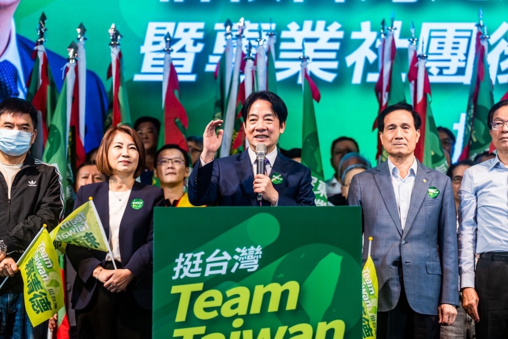 賴清德表示，台灣願意在「對等尊嚴」立場上和中國合作，共同創造兩岸和平。（民進黨提供）