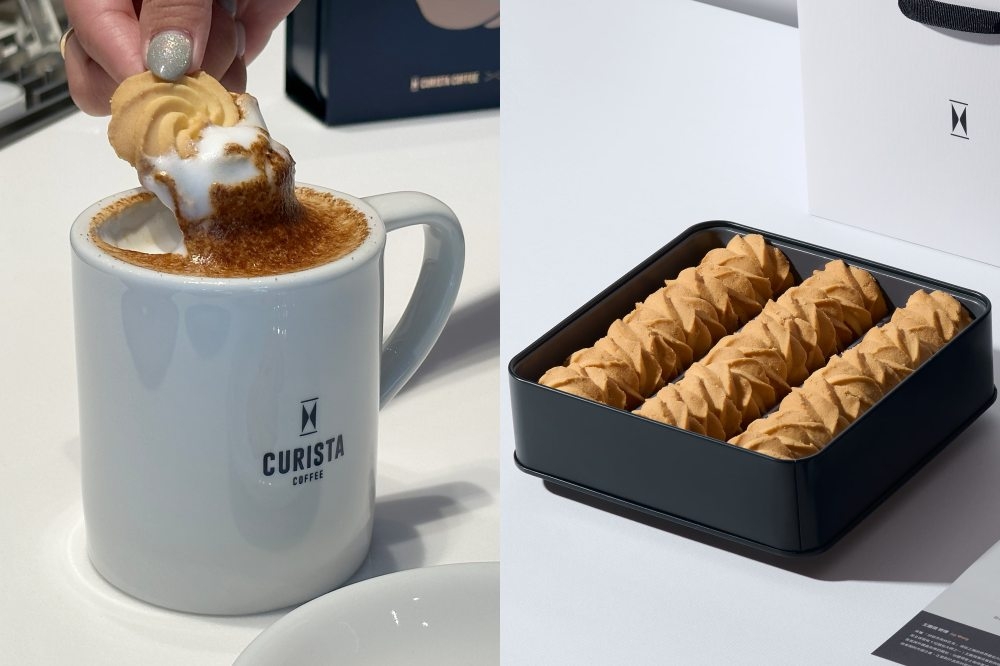 「奎士咖啡」攜手世界麵包冠軍王鵬傑，重磅推出「頂級手工曲奇禮盒」。（周羿庭攝、奎士咖啡提供）