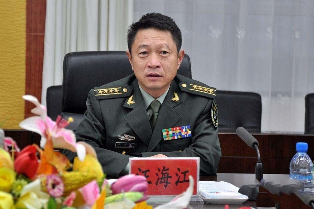 解放軍西部戰區司令員汪海江。（取自微博）